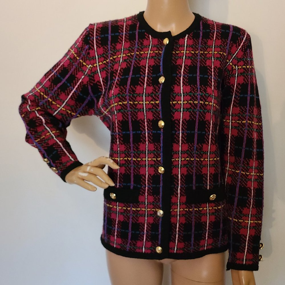 VINTAGE 1992 SUSAN BRISTOL cardigan sweater M